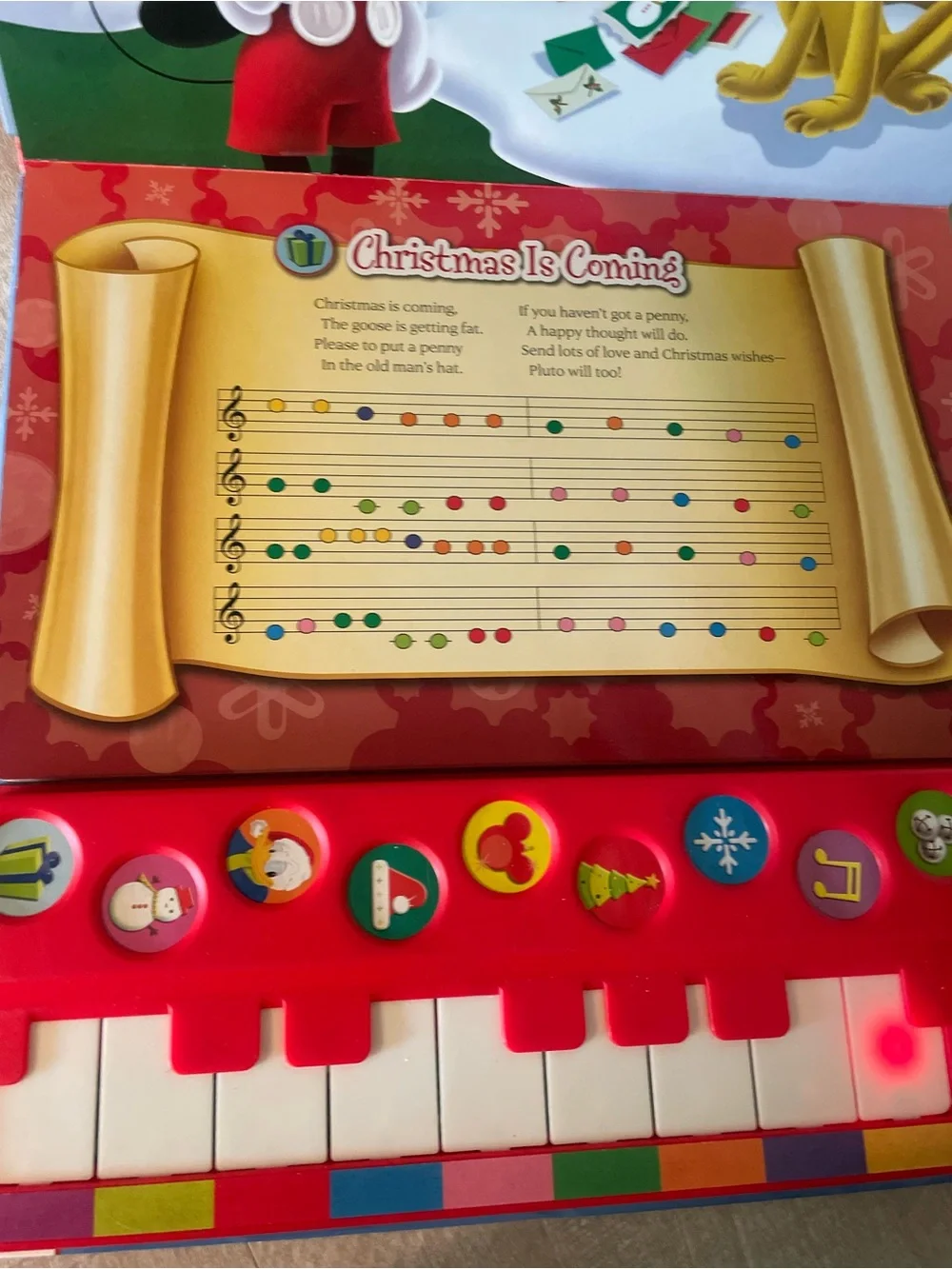 Mickey's Play-Along Christmas Songs Sound Book clubhouse interactive music songs